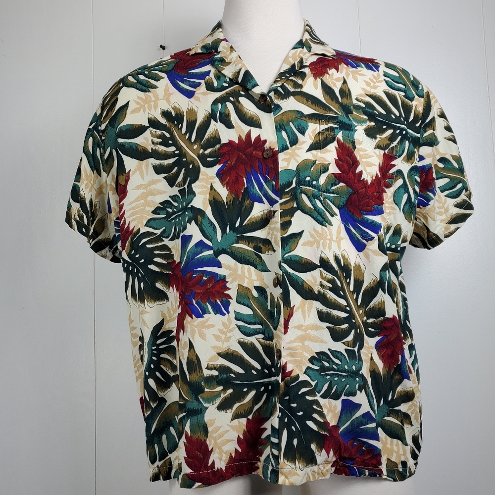 Hawaiian Original button front shirt Size Extra Large